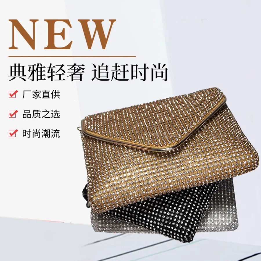 

【New style】2026 fashionable dinner bag diamond bag hand-held shoulder -body bag rhinestones bag sequined light luxury handbag