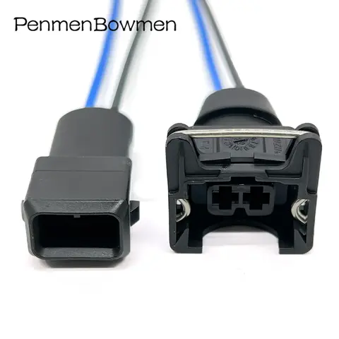 1 Set 2 Pin Car Fuel Injector Junior Power Mini Timer Electrical Cable Connectors Wiring Harness Plug 282189-1 282762-1