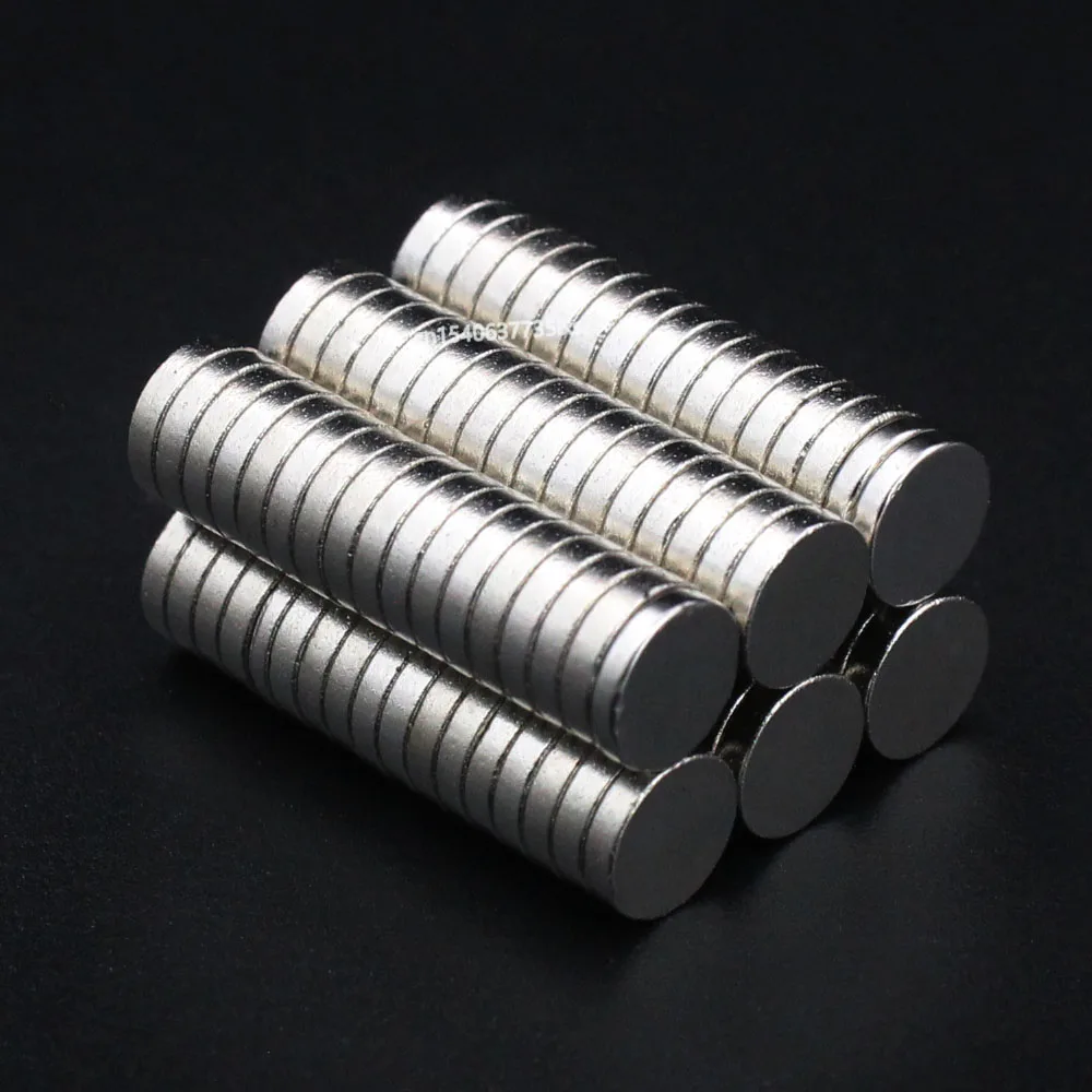 Ímãs fortes super redondos do neodímio para o artesanato, disco pequeno, N35, terra rara, NdFeB, 20 pcs, 50 pcs, 100pcs, 8x2mm