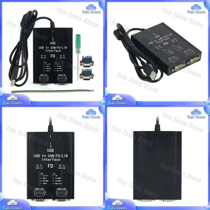 P-CAN-USB Pro P-CAN FD PRO 12Mbit/s USB to CAN Adapter 2CH CAN FD for IPEH-004061 industrial automation controller PLC HMI