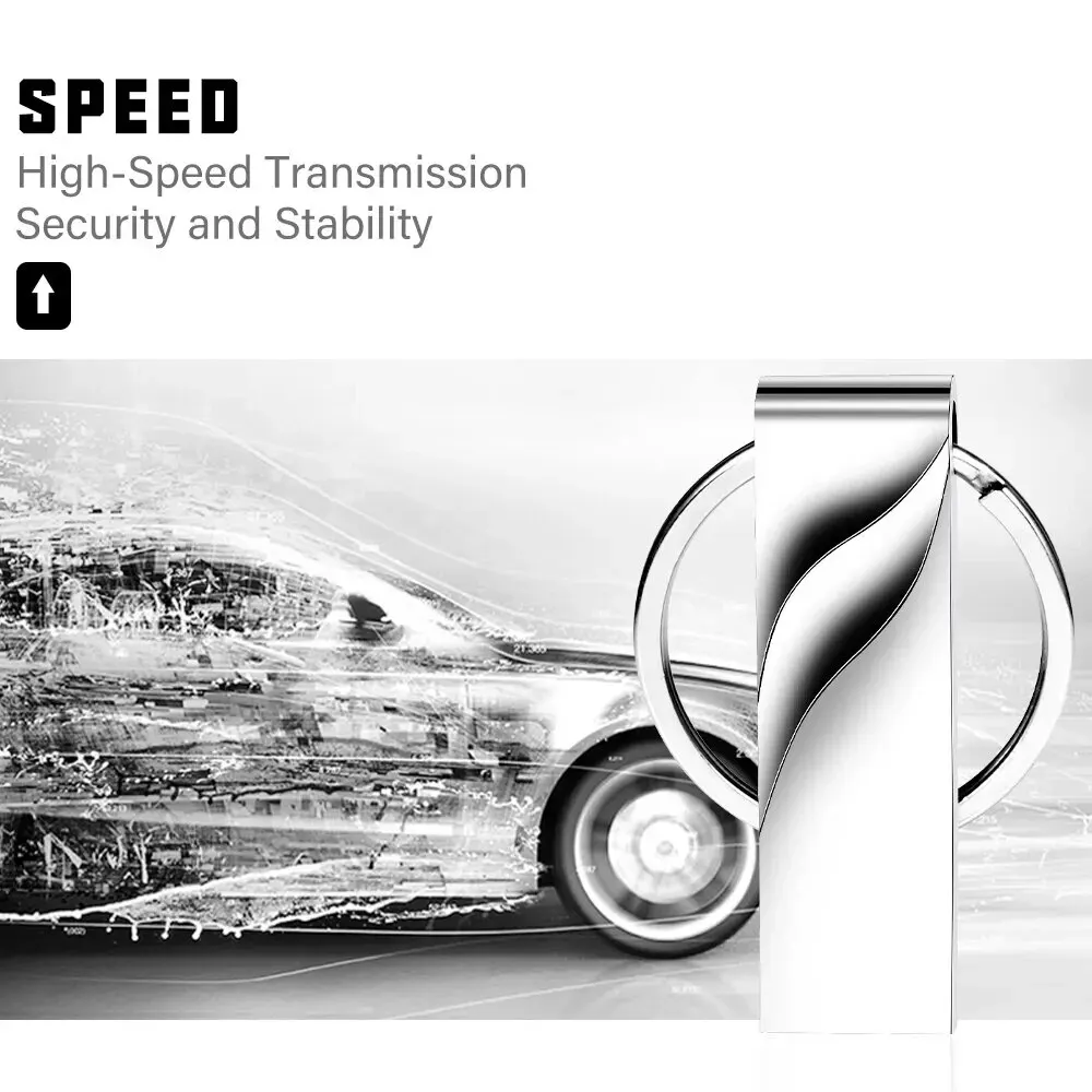 Rose Golden Usb Flash Drive 64Gb High Speed Memory Stick Free Key Ring Pen Drive 32Gb Creatieve Geschenken Pendrive Silver U Disk