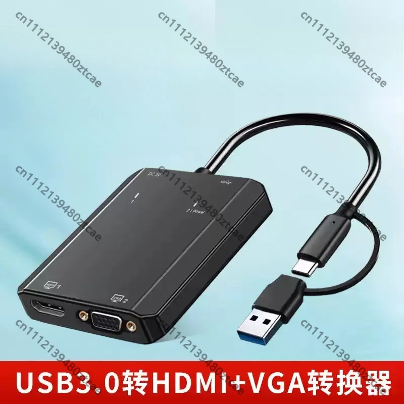 Dual‑Display Expansion Dock Video Adapter Same Different Screen For Macbook M2 Notebook Multi‑Monitor Extension DIY Accessory
