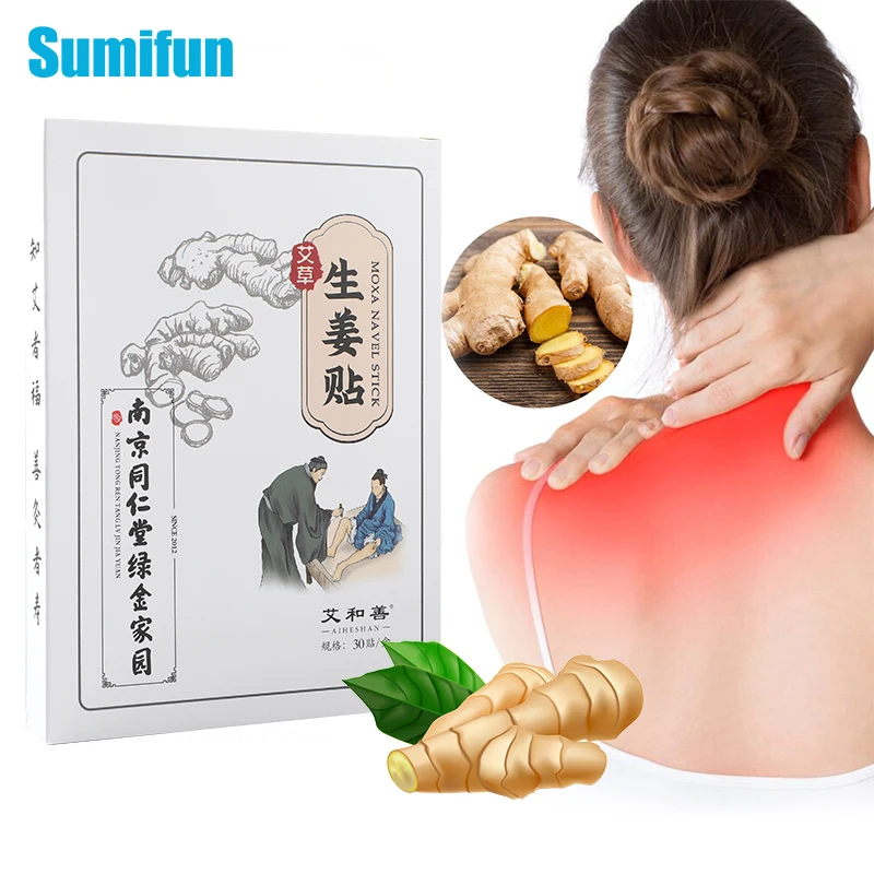 

30Pcs Extra Strength Ginger Pain Patches Heat Arthritis Treatment Medical Plaster Knee Joint Back Osteoarthritis Herbal Extract