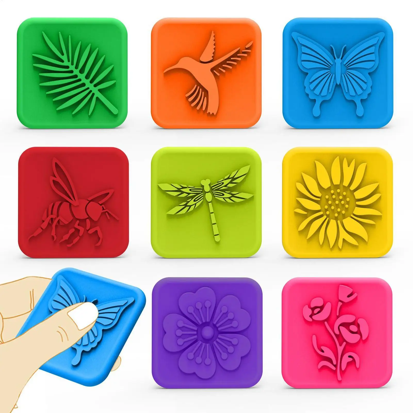 

8 шт. сенсорные камни для снятия стресса, текстурированные игрушки-непоседы для взрослых и детей, успокаивающие сенсорные игрушки на день рождения, рождественские подарки