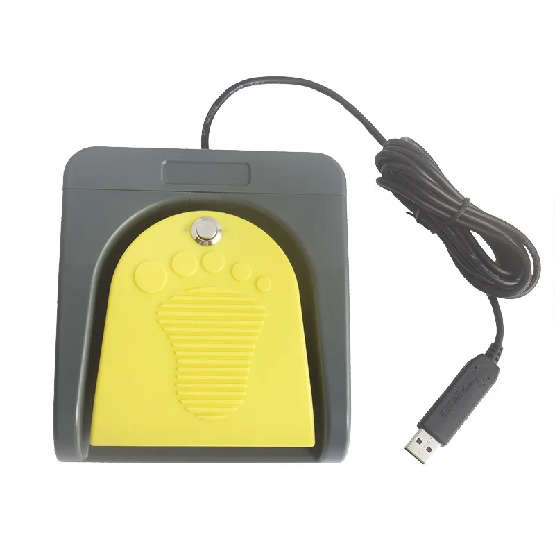 Interrupteur à pied unique USB, contrôle de jeu, clavier d'ordinateur personnalisé à une touche, pédale de commande pour les passionnés de musique et de jeux vidéo.