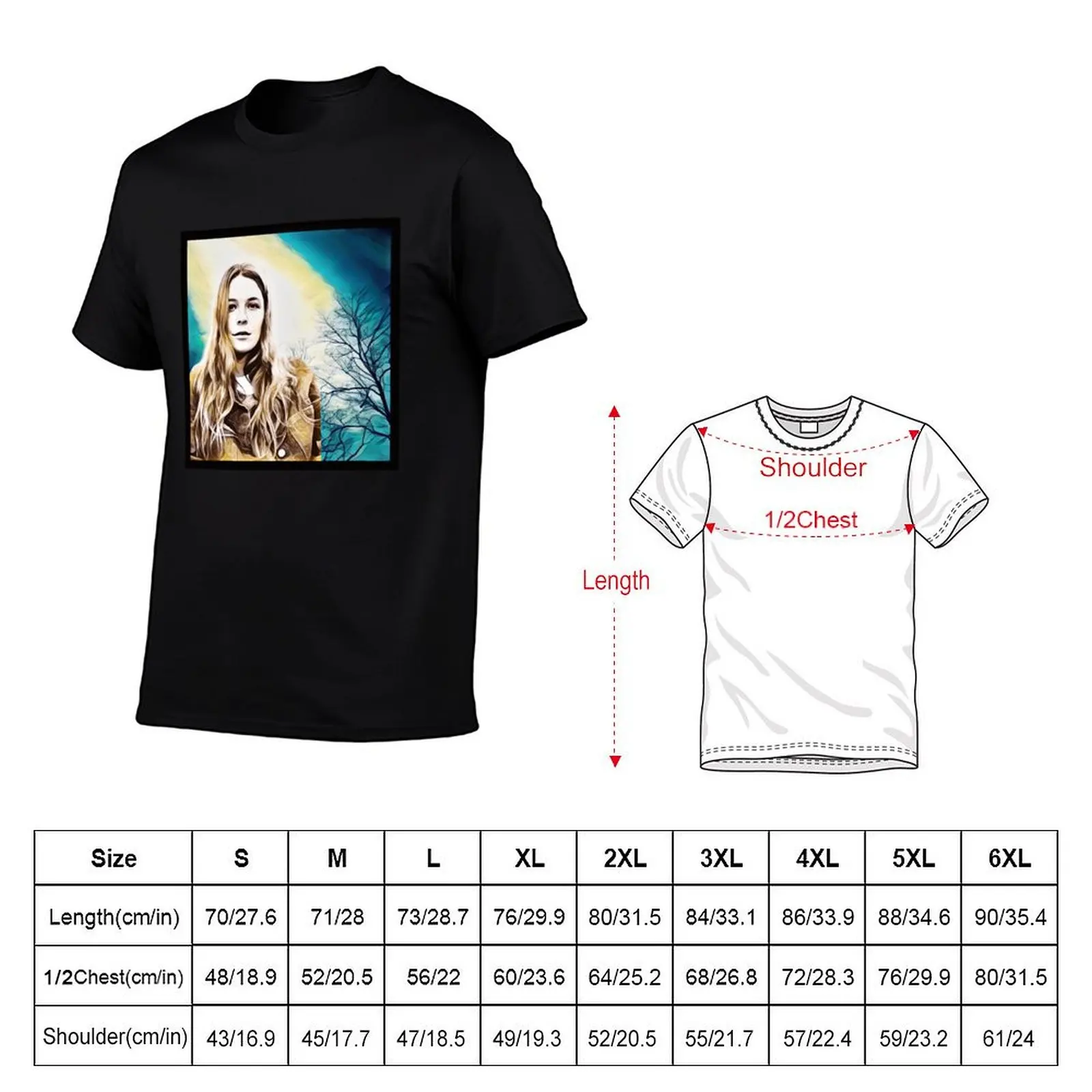 Maggie in the Trees T-Shirt Big and Tall Solid Color T-Shirt
