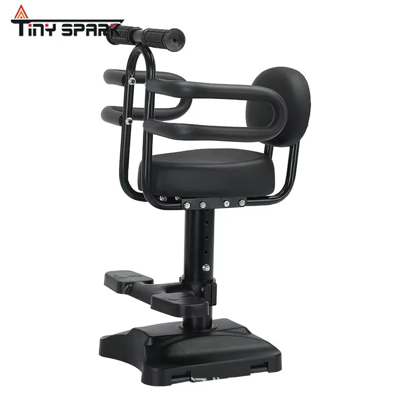 Electric Motorcycle and Electric Bicycle Child Safety Seat Steel Shell Height Adjustable Universal Front Folding Baby Seat