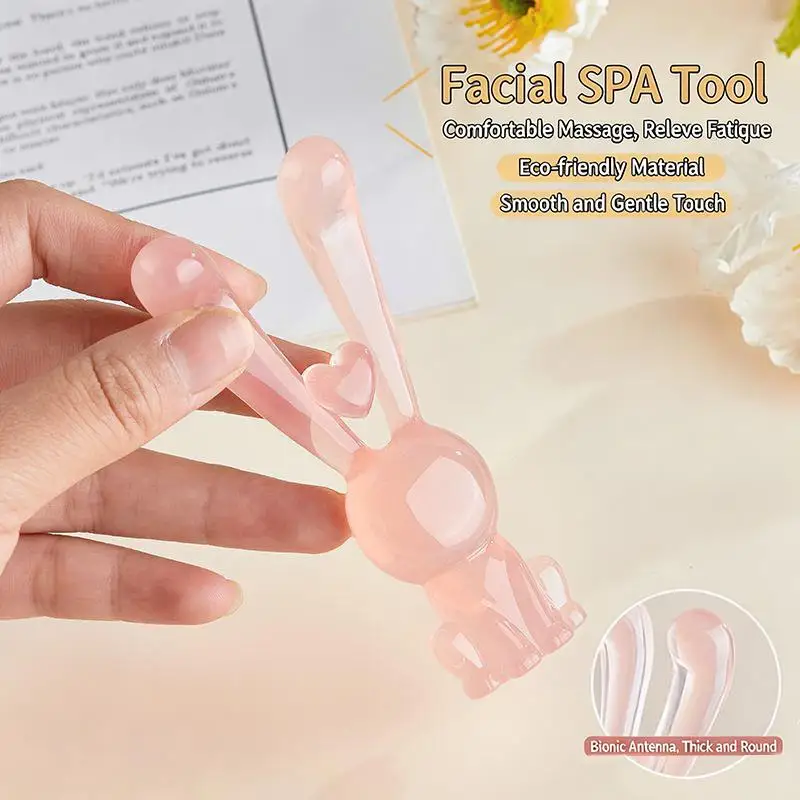 Gua Sha Facial Massage Tool Contour Scraping For Face And Nose Rabbit Shape Beauty Tools