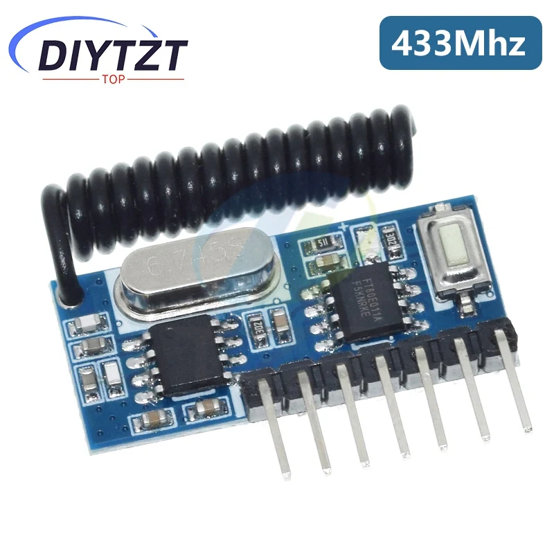 RX480E 315MHZ / 433MHZ RF استقبال التعلم رمز فك وحدة 315/433 ميجا هرتز اللاسلكية 4CH الناتج لترميز أجهزة التحكم عن بعد #6