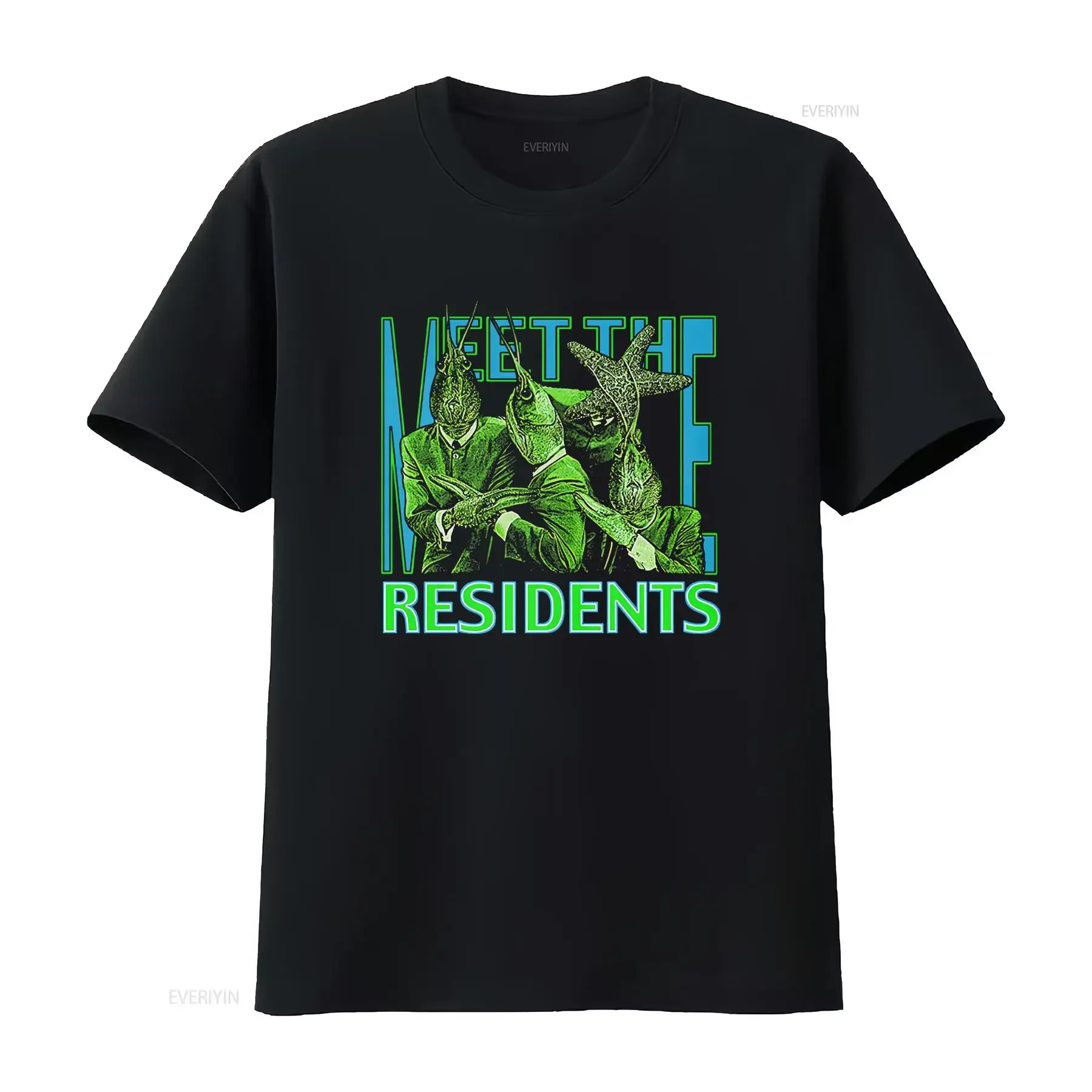 The Residents Meet T Shirt OFFICIAL vintage Washed Unisex Stylish Versatile Casual Top For Everyday Wear designer clothes homme