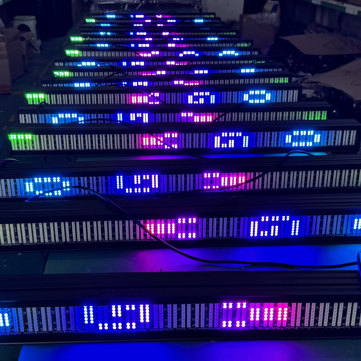 2 قطعة 200 واط عمود إضاءة LED ضوء إحترافي RGB 3in1 192 التقسيم DMX السوبر مشرق Dj غسل بار ستروب المرحلة تأثيرات الإضاءة #4