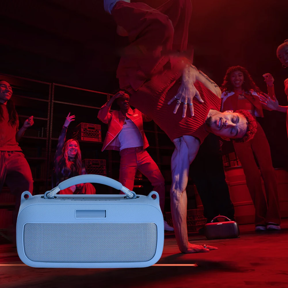 

Силиконовый чехол, противоударный чехол для динамика, защита от царапин, сумка для динамиков с плечевым ремнем для динамика Bose SoundLink Max