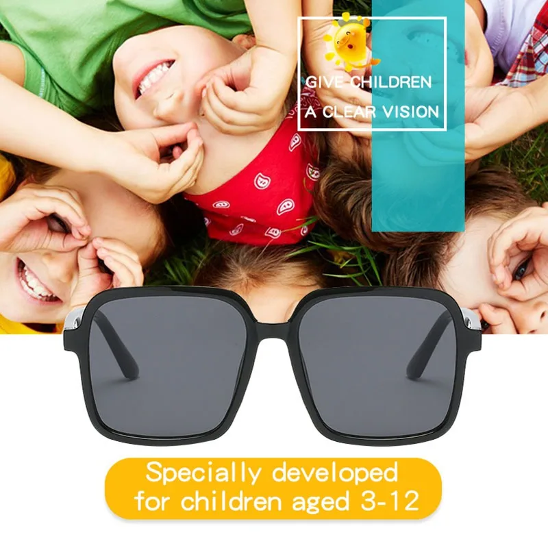 Kids Classic Style Square Sunglasses Children's Summer Shades Eyewear Accessories Girls Boys Vintage Outdoor Goggles Anti-glare