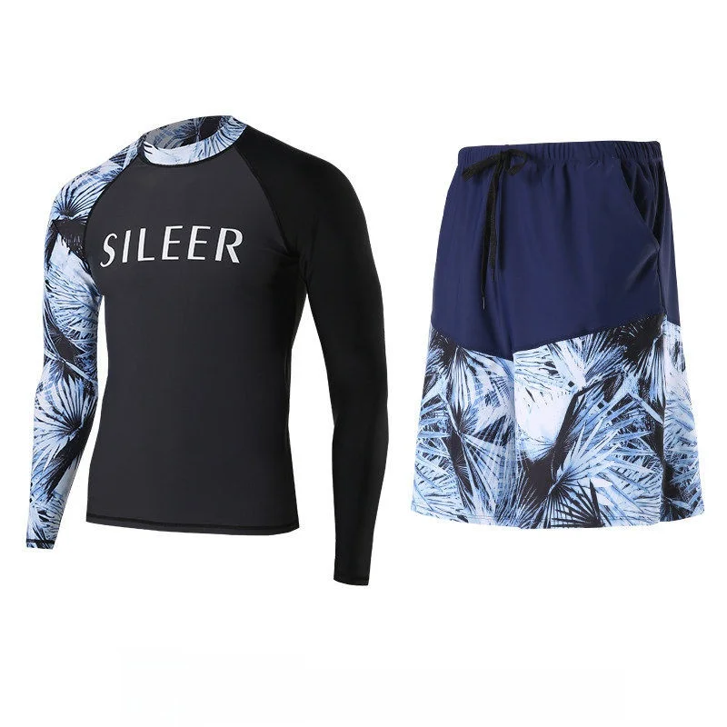 

Мужской гидрокостюм с длинными рукавами для серфинга и дайвинга, быстросохнущий костюм для снорклинга, облегающий комплект с длинными брюками и верхом, комплект для защиты от медуз