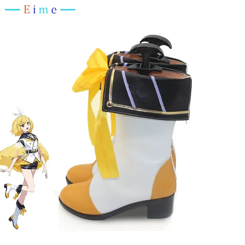 Chaussures de Cosplay Rin du 15e anniversaire, bottes de carnaval d'halloween, chaussures en cuir PU, accessoires de Cosplay sur mesure