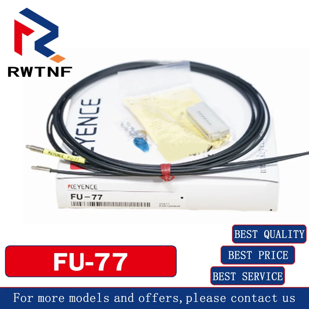 Brand New Genuine FU-77 KEYENCE penetration type M4 pair-emitter type optical fiber sensor, 100% original warehouse stock