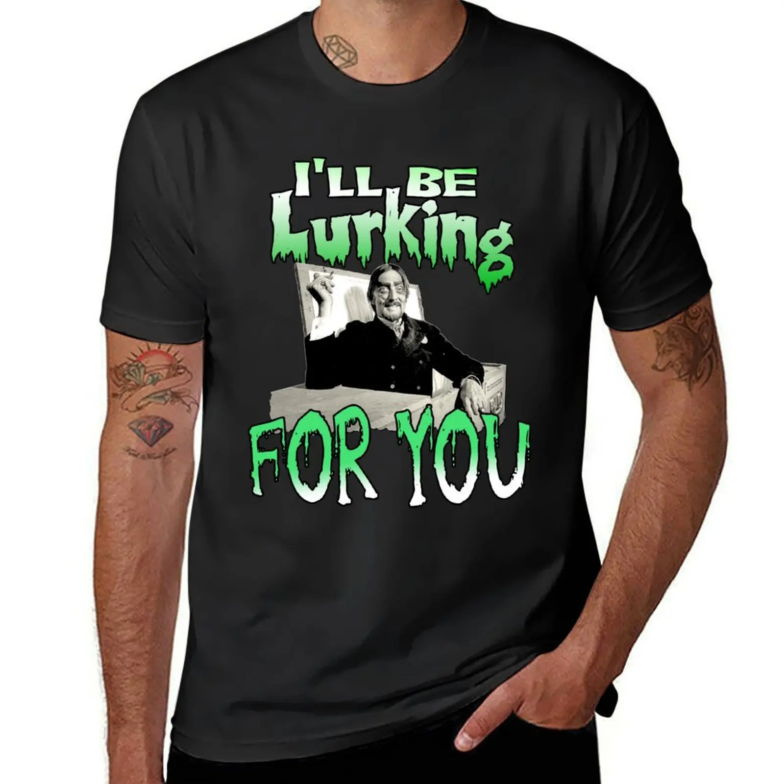 Creature Feature Dr. Paul Bearer - I'll Be Lurking For You T-Shirt plus sizes boys animal print mens champion t shirts