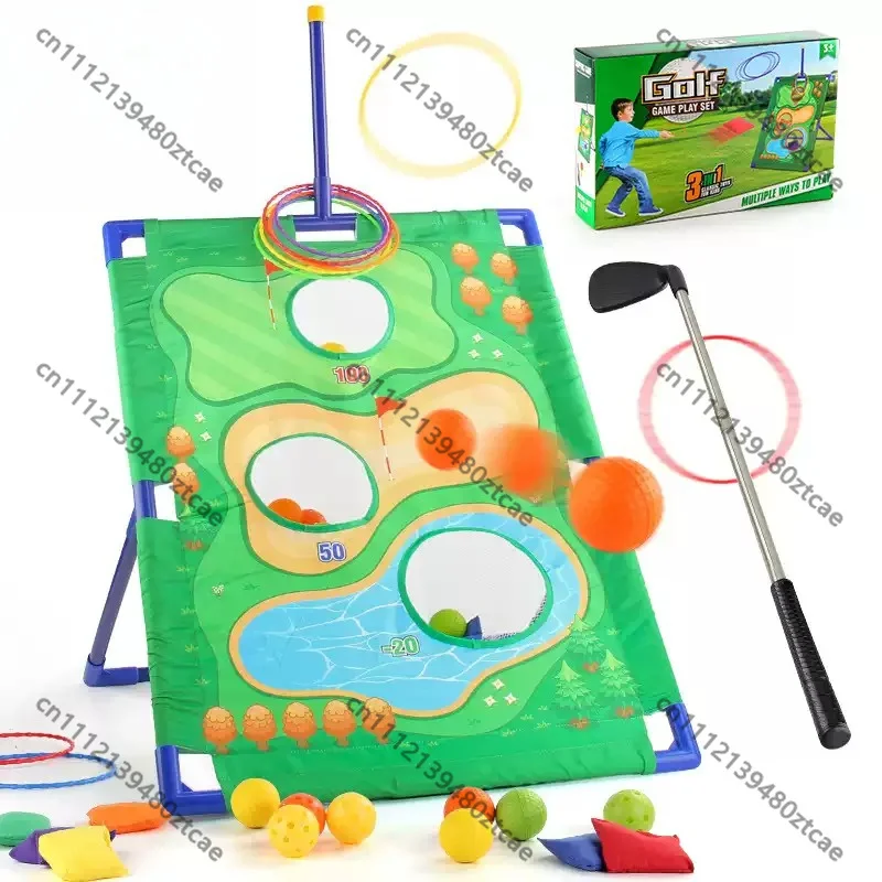 kids-early-enlightenment-activity-toy-3-in-1-golf-sandbag-throwing-playset-indoor-outdoor-game-for-3-6y-children