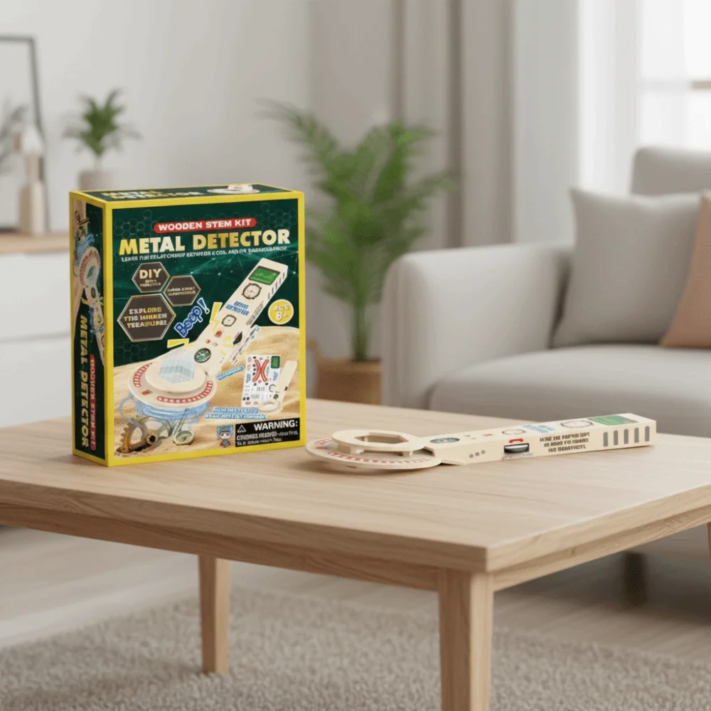 Detektor metali o wysokiej czułości 360 °   Profesjonalny, wielofunkcyjny zestaw do eksperymentów naukowych Scan Portable