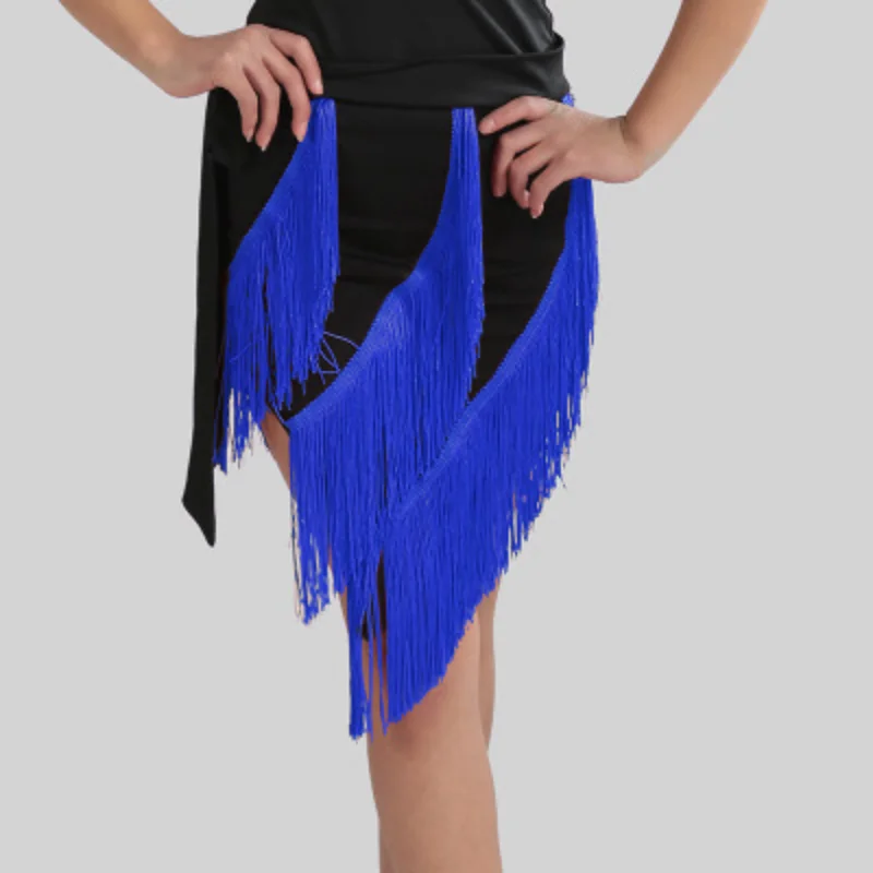 New Fashion Tassel Latin Dance Skirt Adult Female Rumba Samba Tango Ballroom Latin Dance Dress Ladies Modern Latin Dancewear