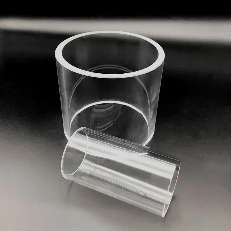 High Borosilicate Glass Column Chemical Pipeline Boiler Sight Glass Tube Viewing Cup OD20---120mm Height 100mm Thickness 4-10mm