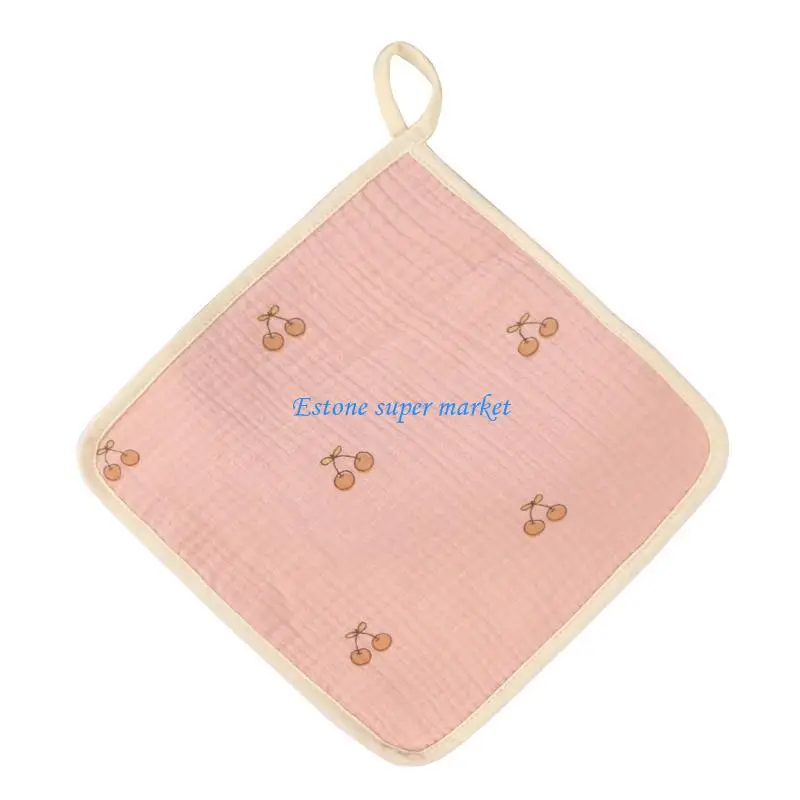 

090B Baby Towel 4-Layer Handkerchief Drooling Bibs Burp Cloth Soft Sweat Absorb Towel