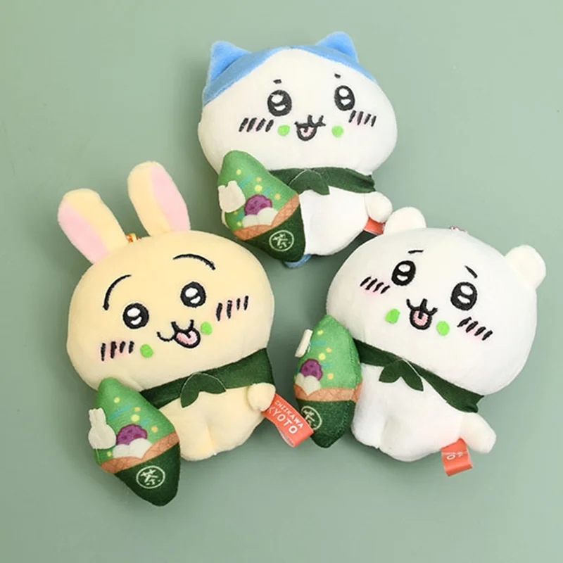 Kawaii Miniso Chiikawa Plush Toy Usagi Hachiware Matcha Series Cute Anime Girl Keychain Bag Pendant Plush Toy Girl Holiday Gift