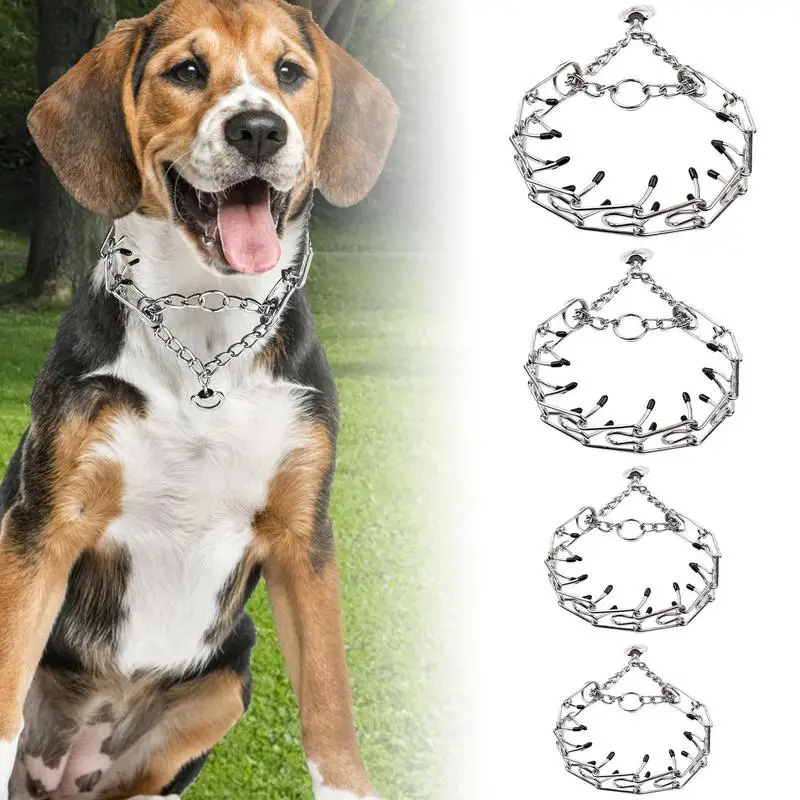 Hunde halsband Metall Eisen mit Gummi hüten Halskette Kette für das Training Haustier Sicherheit erste Lieferungen für kleine mittelgroße Hunde Welpen