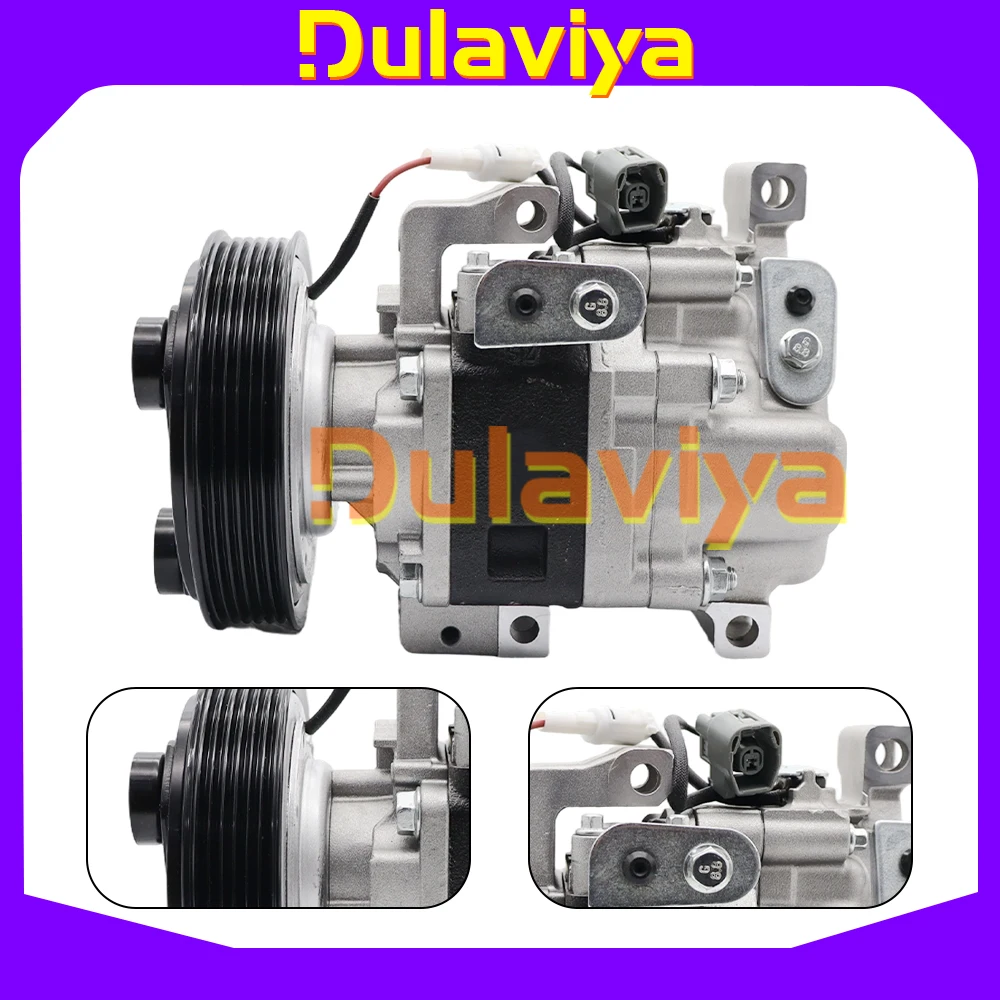 

AC Air Conditioner Compressor For Mazda 3 6 CX-7 2002‑2006 GJ6A-61-K00B GJ6A-61-K00F H12A1AF4DV H12A1AF4DW GJ6A61K00A GJ6A61K00D