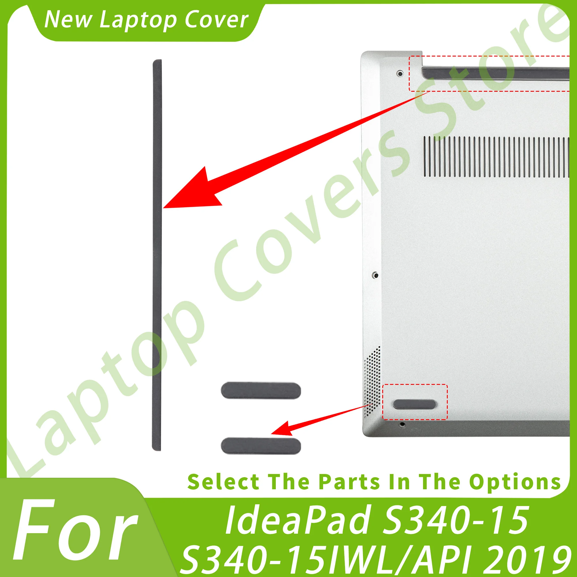 

Резиновые ножки на нижнем корпусе для IdeaPad S340-15 S340-15IWL/API 2019, резиновые ножки, аксессуары для ремонта