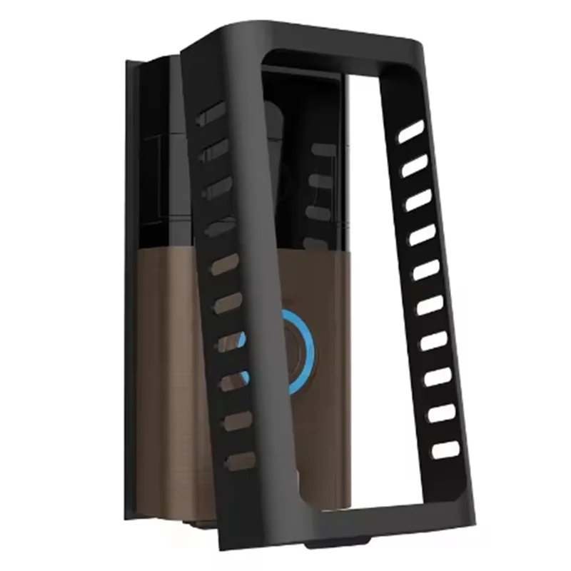 Anti-Theft Metal Cover Bracket For Ring Video Doorbell Models 1/2/3/3 Plus/4 Holder With Adjustable Angle Doorbell Mount-Y47A