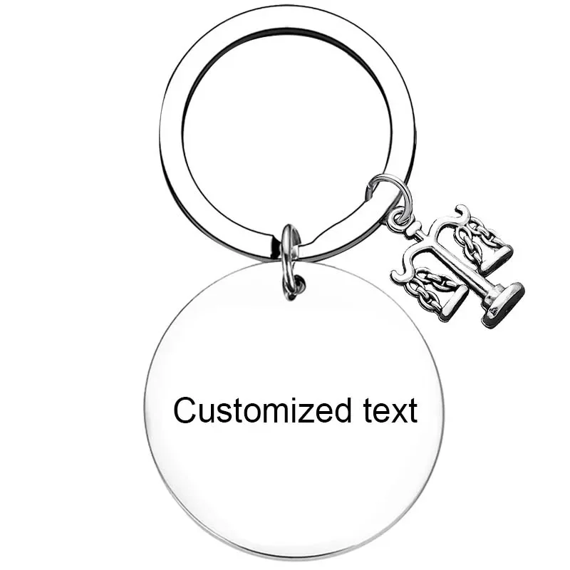 Personalized Custom Keychain Lawyer Gift Law School Graduation Gift Key Chain Ring Law Student Gift