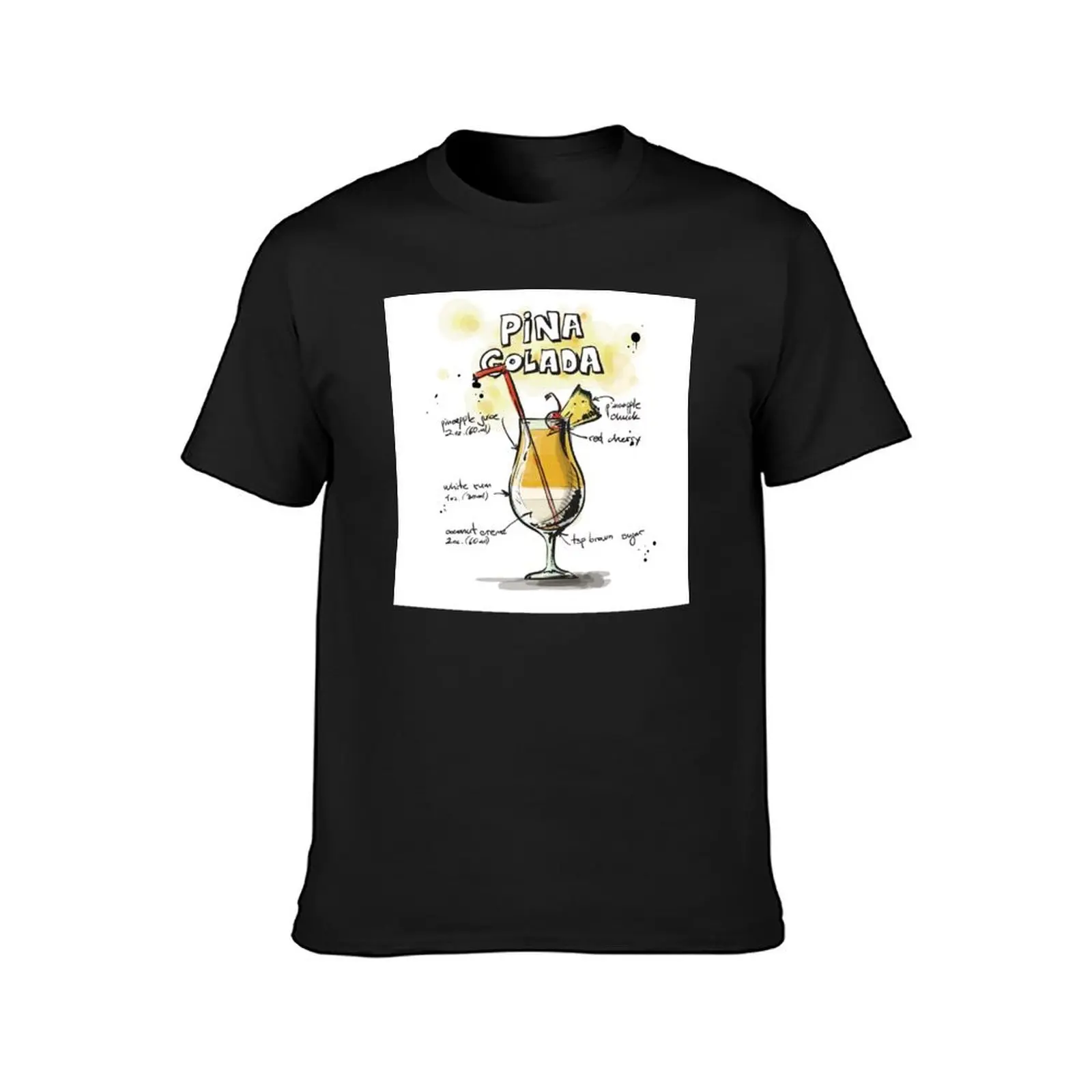 pina colada T-Shirt new edition vintage vintage clothes Blouse t shirts for men