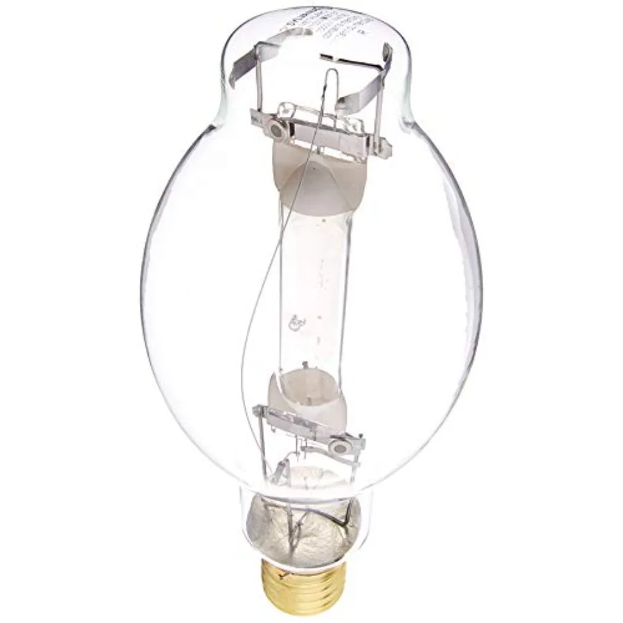 Compact HID Lamp, 1000W Light Bulb, E39 Mogul Base, BT37, 100500 Lumens, 3800K, Clear 64469