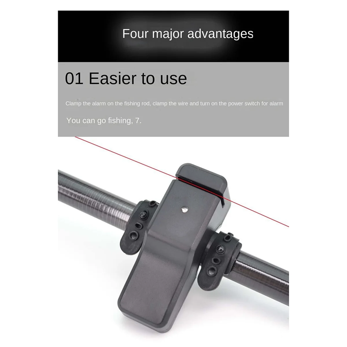 A71P الصيد إنذار الأوروبي الكارب الصيد الإلكترونية جرس البحر قضيب إنذار البحر قضيب عازلة ذكي تذكير معدات صيد الأسماك #1