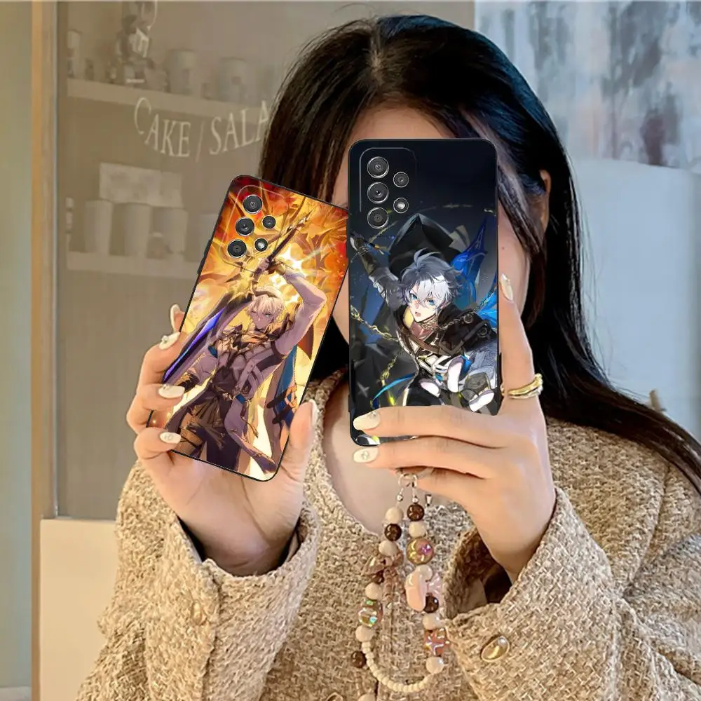 

Чехол для телефона Honkai Impact Phainon для Samsung Galaxy A73 72 71 70 56 55 54 53 52 36 35 34 23 16 15 5G Цветной защитный роскошный