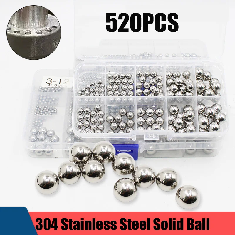 

304 Stainless Steel Ball Bicycle Loose Ball Bearing Dia 2mm-12mm of MTB Kid Bike Scooter High Precision Bearing Balls Solid Ball