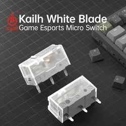 100-10Pcs Kailh White Blade Micro Switch 100 Million Click Computer Game mouse left right repair microswitch button