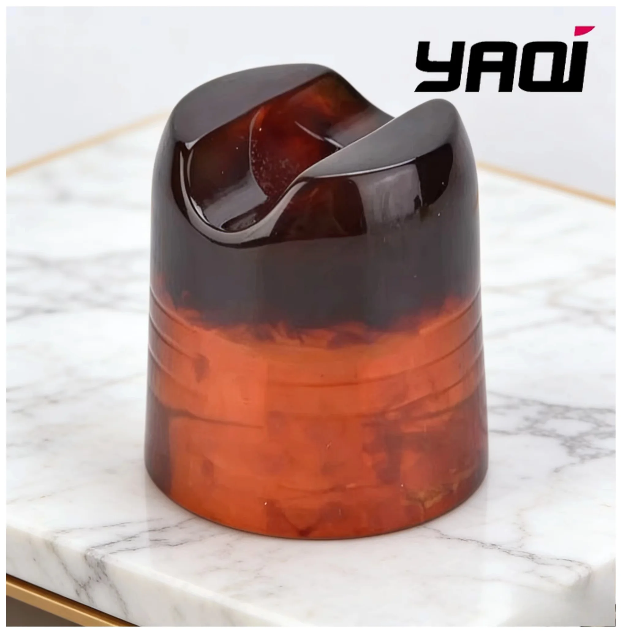 YAQI Mens Shaving Razor Holder Stand Wet Shave Tools Men Shaving Products Razor Holder Moka Express Resin Best Gift for Men