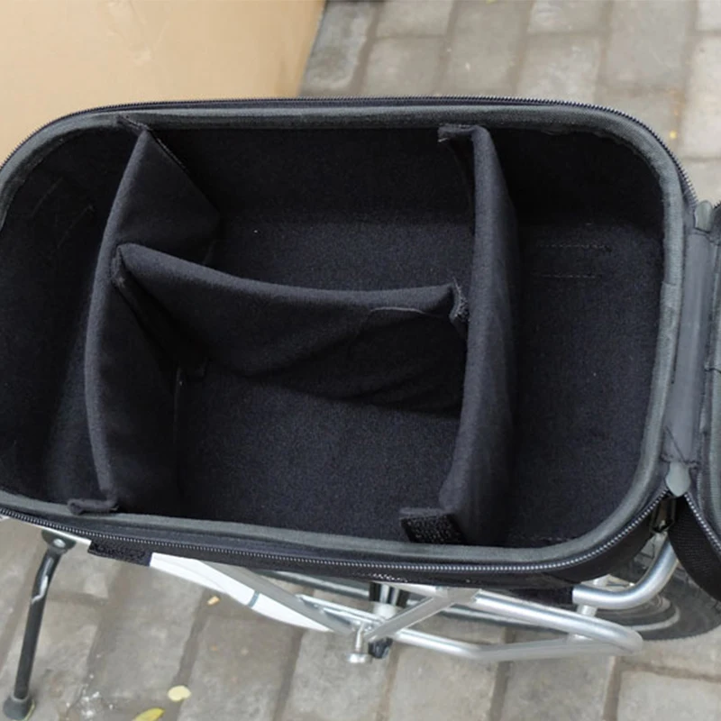 Portable E-bike Driving Electric Bicycle Hard Shell Rear Carrying Bag Folding Rack Mountain Bike Piggyback Riding Trunk Box