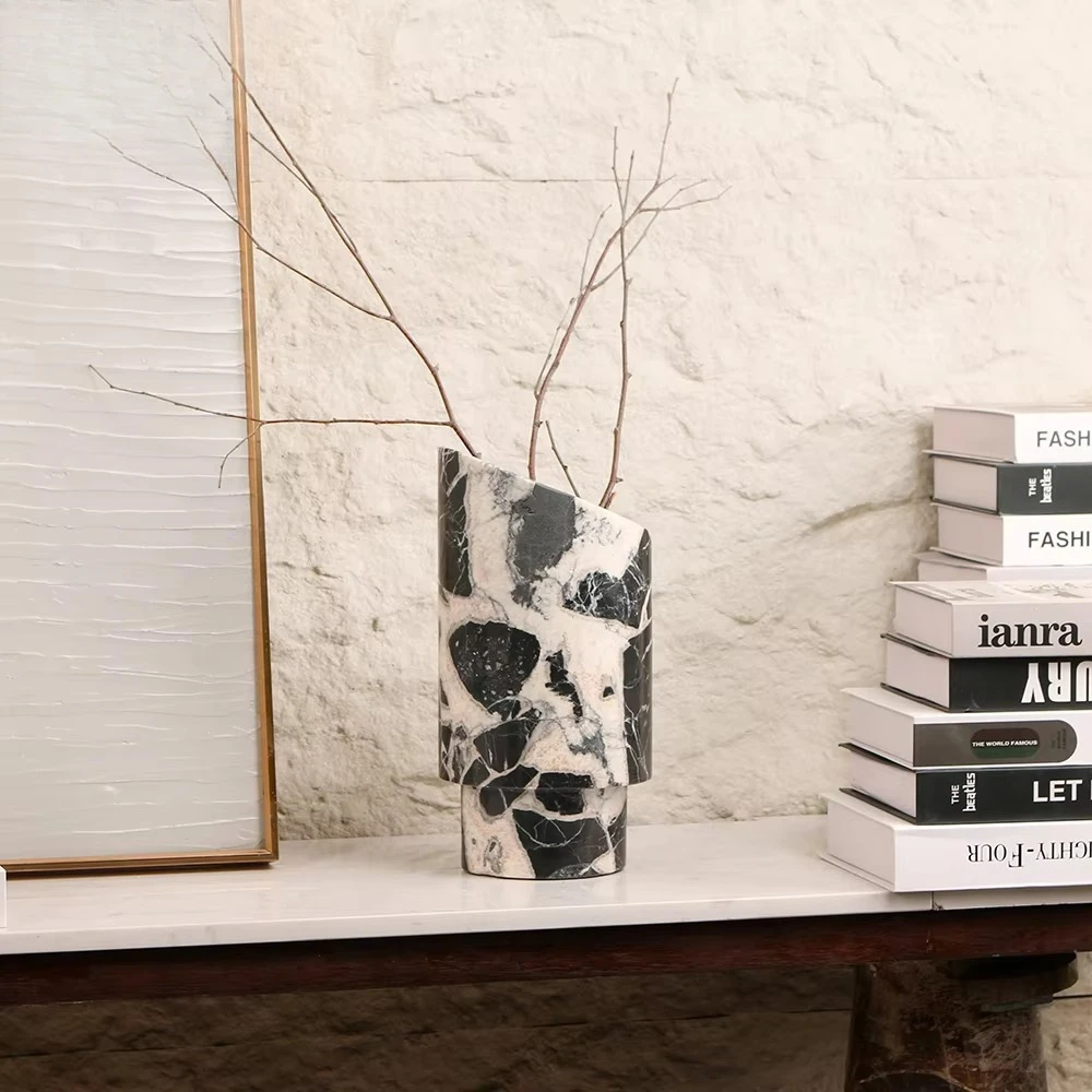 Creative Natural Marble Vases Home Decoration Vase Decorations Artwork Home Decor For Interior & Hotel Projects