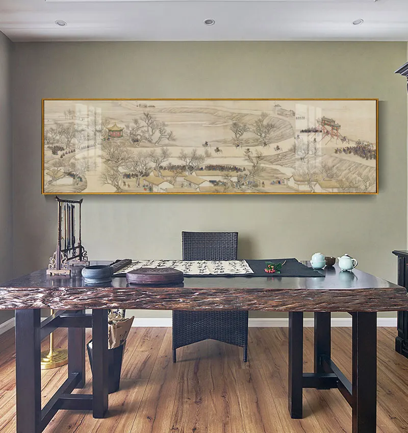 Retro Chinese Style of wall Scenery Posters and Prints Canvas Painting Art Wall Pictures for Living Room Home Décor03