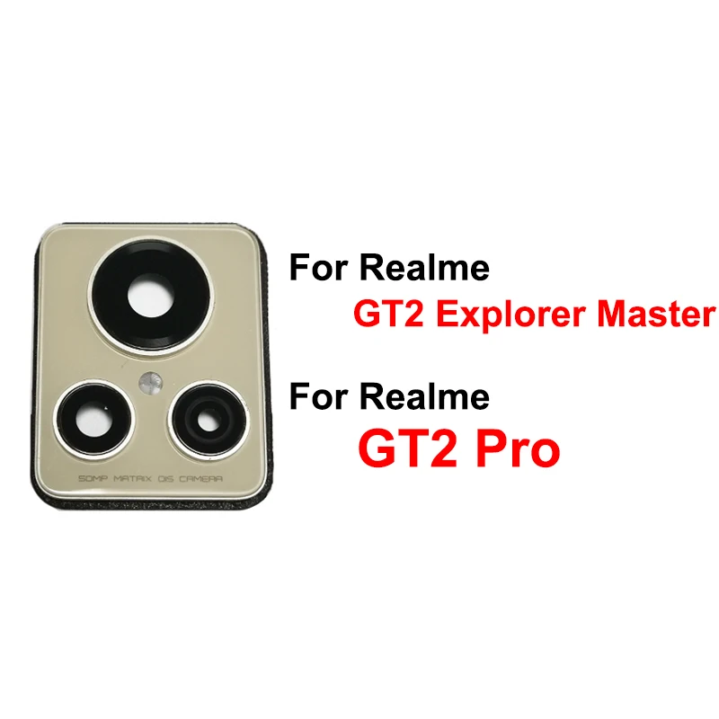 

Для Realme GT 2 Pro GT2 Master Explorer задняя камера стеклянная крышка объектива задней камеры и Рамка Держатель Замена