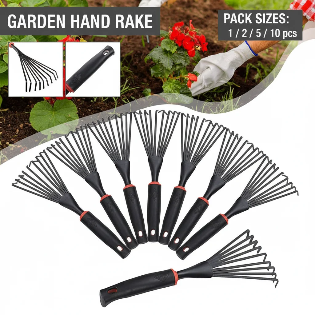 1/2/5/10pcs Small Garden Rake Steel Farming And Gardening Small Flowers And Easy Design Vegetables Tools Use Planting