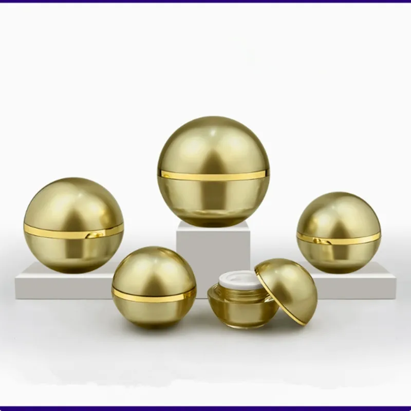10g 15g 30g frasco de creme para os olhos frasco de creme facial plástico ouro/branco pérola caixa de sombra vazio caixa de creme acrílico recipiente cosmético