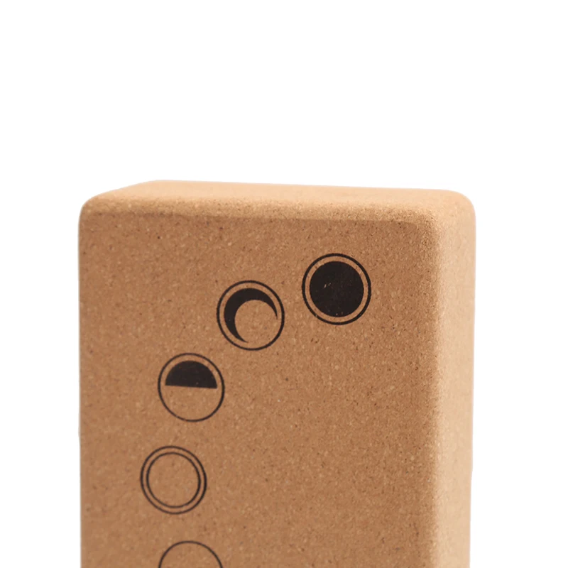 

High-Density Cork Yoga Block - 3x6x9 inches 75D Hardness Natural Cork
