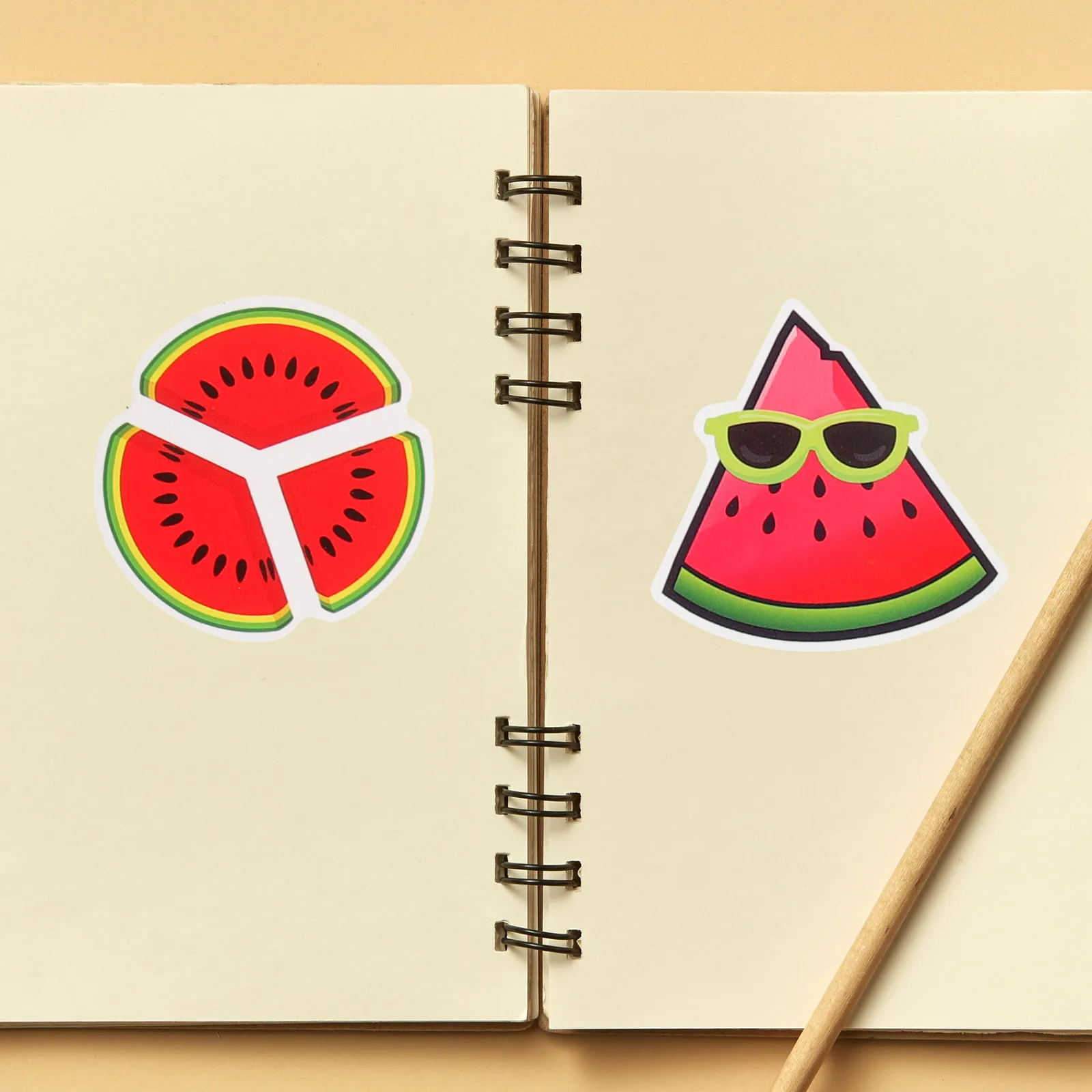 

CIMAXIC 50pcs Watermelon Stickers Party Decor Beach Festival Decals for Kids Classroom Decoration Set