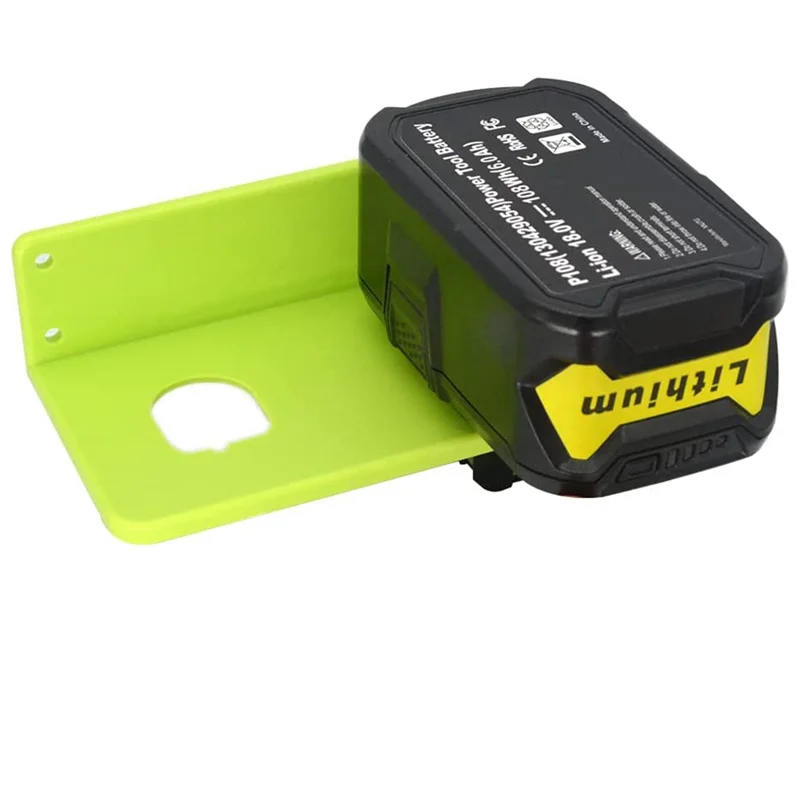 R-Yobi 배터리 벽 마운트, 배터리 거치대, 18V 배터리, 2 개