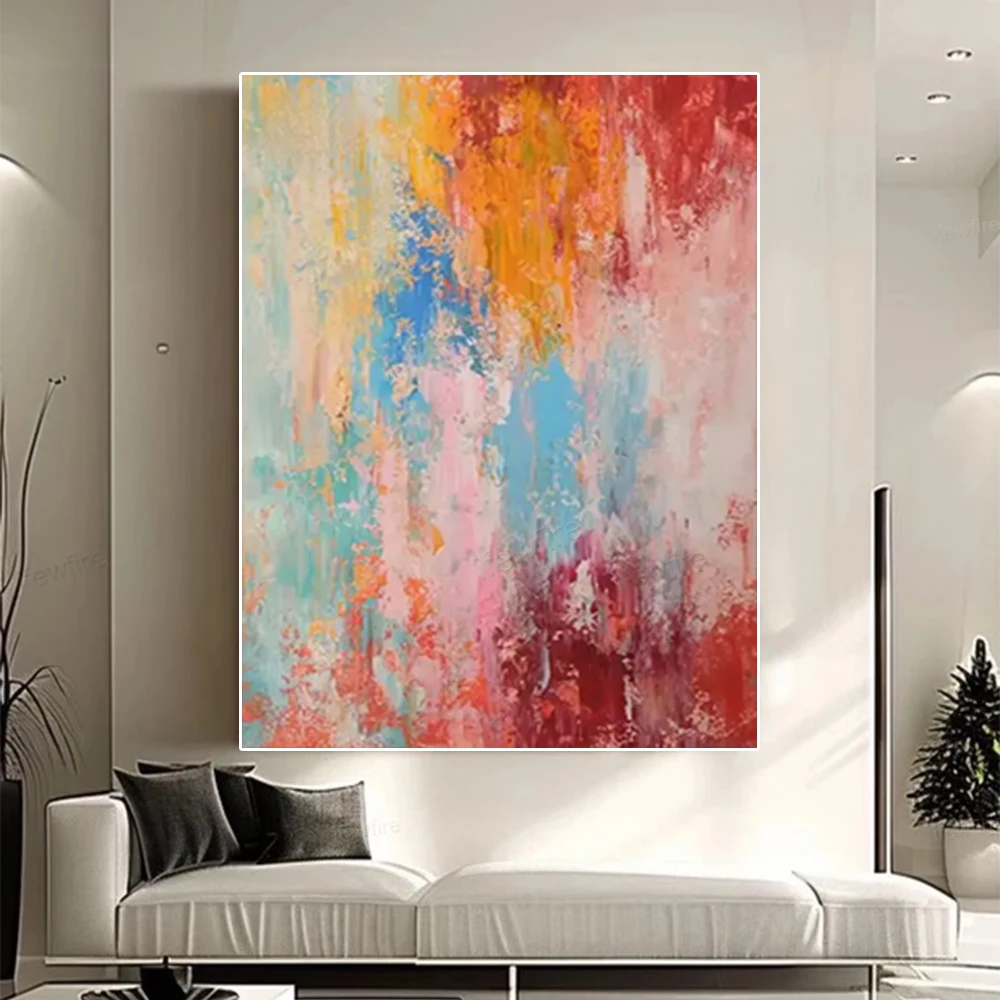 

100% hand drawn color abstract oil painting original wall painting home living room decoration paint interior aesthetics