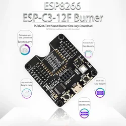 ESP8266 테스트 스탠드 프로그래머 ESP-C3-12F 버너, 원키 다운로드 가능, 지지대 Ai-Thinker ESP-12S/12F/12E/07S/07/01S/01